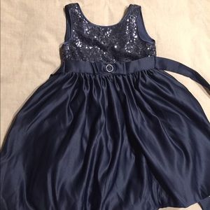 Girls Navy Blue Dress size 8